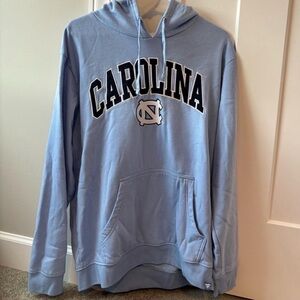 Fanatics Carolina Light Blue Crewneck Hoodie with Embroidered Logo